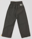 Панталони с плисета и регулиране на ширината на крачолите сиви за момче Button Blue