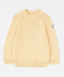 Пуловер с яка на стойка в бежов цвят за момче Button Blue