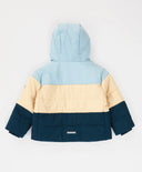 Яке междинен сезон водоотблъскващо с качулка многоцветно за момче Button Blue