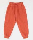 Панталони с четири джоба и ластичен колан оранжеви детски Button Blue