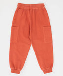 Панталони с четири джоба и ластичен колан оранжеви детски Button Blue