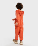 Панталони с четири джоба и ластичен колан оранжеви детски Button Blue