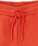 Панталони с джобове и ластичен колан оранжеви за момче Button Blue