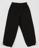 Панталони с плисета и регулиране на ширината на крачолите черни за момче Button Blue