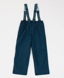 Панталони подплатени със свалящи се тиранти водоустойчиви сини за момче Button Blue