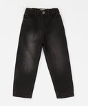 Дънки подплатени прави Regular fit черни детски Button Blue