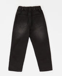 Дънки подплатени прави Regular fit черни детски Button Blue