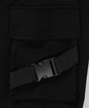 Панталони джогъри с ластичен колан и три джоба черни за момче Button Blue