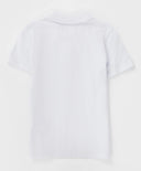 Поло тениска от пике бяла Button Blue