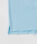 Поло тениска от пике с яка синя Button Blue