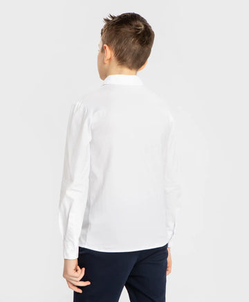 Риза с копчета с яка бяла Button Blue