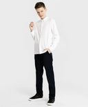 Риза с яка и копчета бяла Button Blue