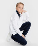 Поло тениска бяла за МОМЧЕ основен изглед