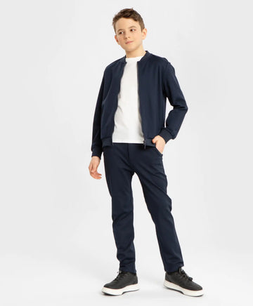 Суичър-бомбер отворен син Button Blue