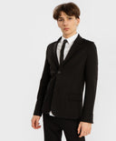 Едноредно сако с копчета черно Button Blue