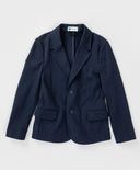 Сако с ревери и копчета син Button Blue