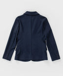 Сако с ревери и копчета син Button Blue