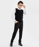 Вталена риза с дълъг ръкав бяла Button Blue