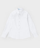 Вталена риза с дълъг ръкав бяла Button Blue