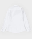 Вталена риза с дълъг ръкав бяла Button Blue