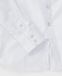 Риза с обли подгъвки бяла Button Blue