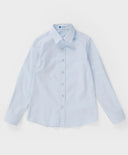 Риза от текстурирана тъкан с ромбичен мотив синя Button Blue