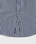 Риза с дълъг ръкав на каре синя Button Blue