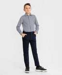 Тесни панталони сини Button Blue