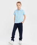 Трикотажни панталони сини Button Blue