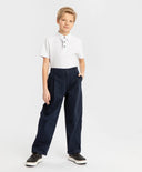 Панталони-банани с плисета сини Button Blue