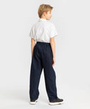 Панталони-банани с плисета сини Button Blue