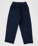 Панталони-банани с плисета сини Button Blue