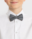 Папийонка с геометричен принт сив Button Blue