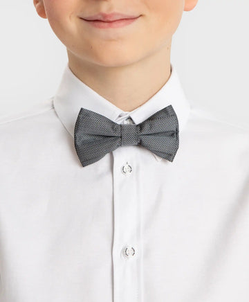 Папийонка с геометричен принт сив Button Blue