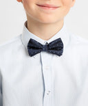 Папийонка на ситни сини точки Button Blue