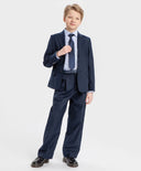 Вратовръзка на точки с готов възел синя Button Blue