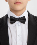 Папийонка с пластмасова закопчалка черна Button Blue