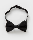 Папийонка с пластмасова закопчалка черна Button Blue