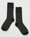 Комплект от два чифта високи чорапи многоцветни за момче Button Blue