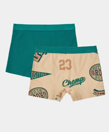 Комплект боксерки от две части многоцветни за момче Button Blue