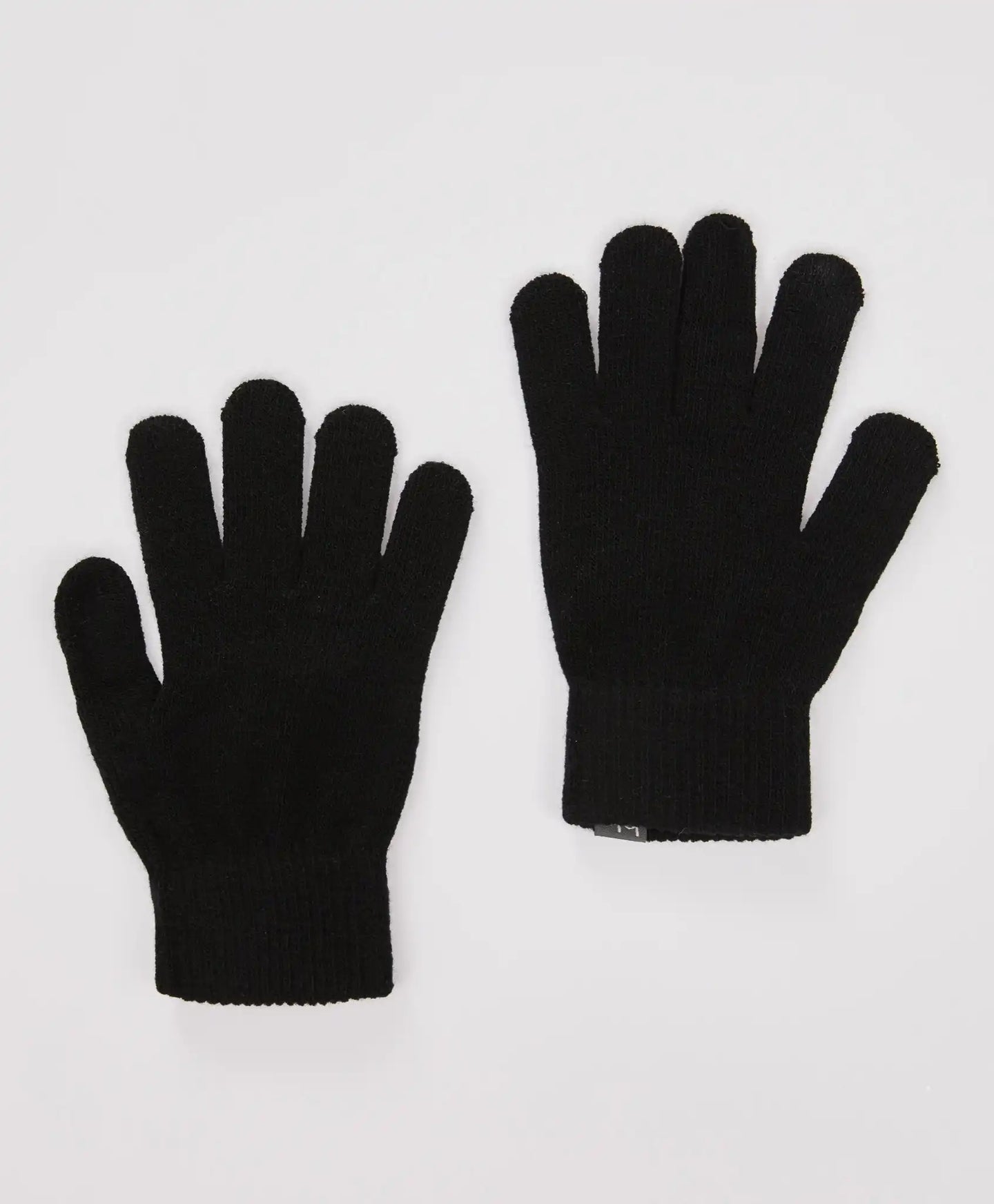 Ръкавици плетени черни детски Button Blue