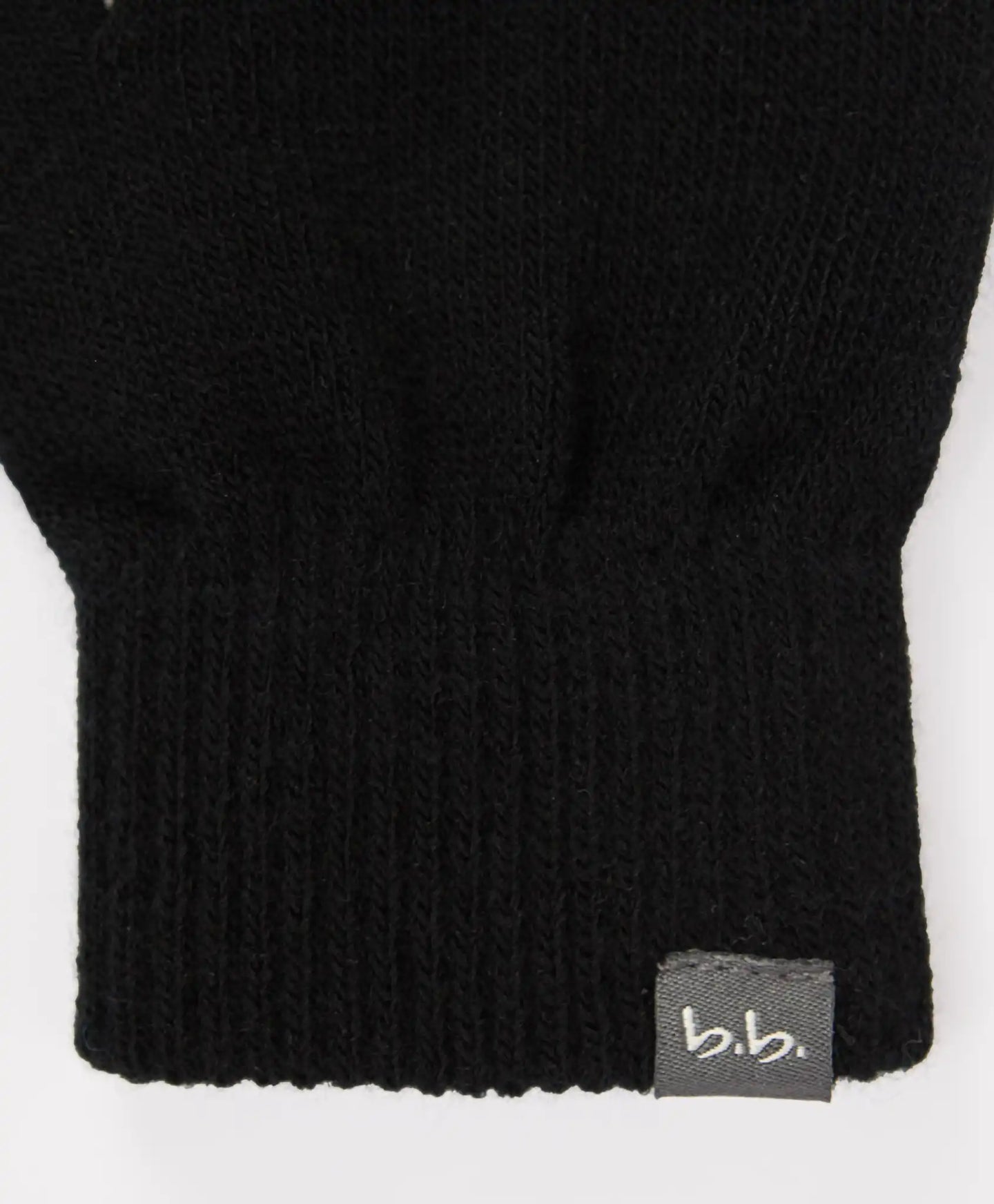 Ръкавици плетени черни детски Button Blue