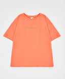 Тениска базова с къс ръкав и принт коралова детска Button Blue