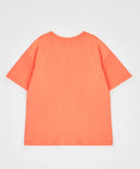 Тениска базова с къс ръкав и принт коралова детска Button Blue