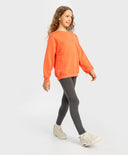 Клинове с ластичен колан сиви за момиче Button Blue