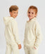 Худи с качулка оверсайз кремаво детско Button Blue