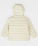 Яке с качулка междинен сезон капитонирано кремаво детско Button Blue