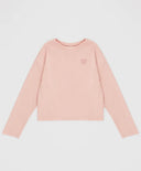 Тениска с дълъг ръкав и принт розова за момиче Button Blue