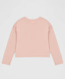 Тениска с дълъг ръкав и принт розова за момиче Button Blue