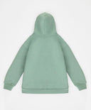 Суитшърт оверсайз с качулка и принт зелен за момиче Button Blue